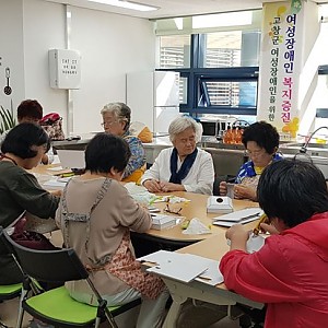 10월 여성장애복지증진"공예교실"활동