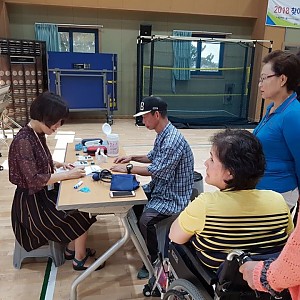 09. 10 장애인 생활체조 진행-고창군보건소 연계